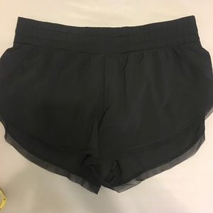 Lululemon Size 12 Black Shorts Exercise Running